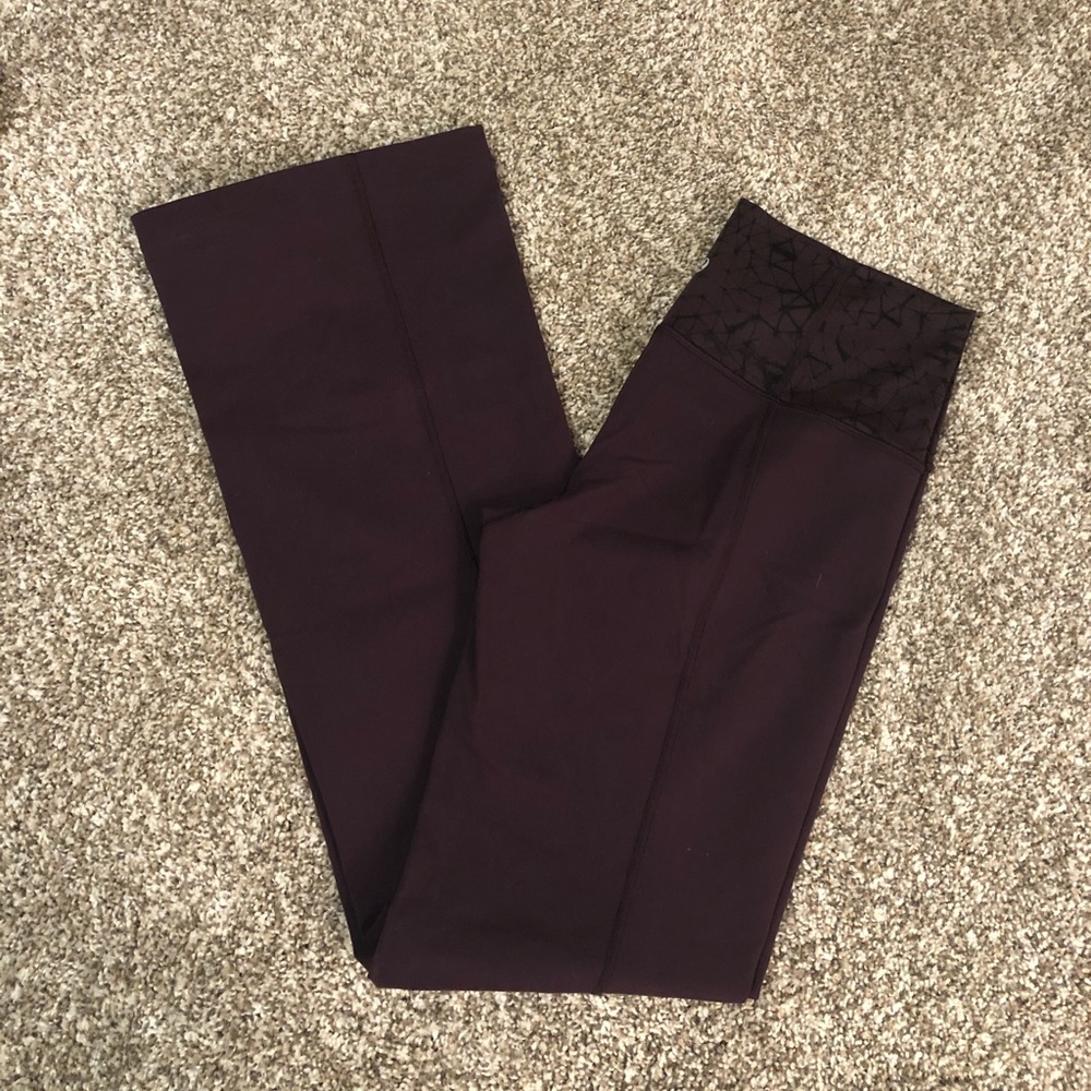 Lululemon Athletica Full Length Eggplant Yoga Pant